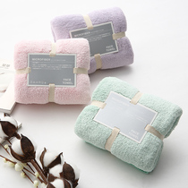 Super absorbent fiber towel Japanese adult household dry hair towel wash towel beauty towel return