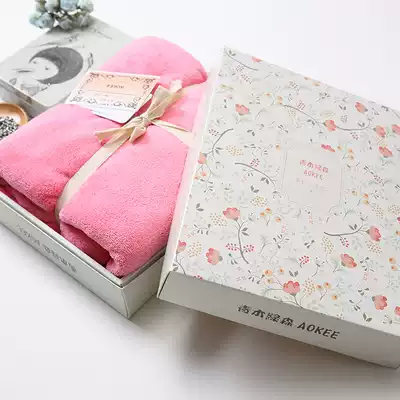 Oversized bath towel solid color cute AOKEE Japan Super Soft adult kid bath towel padded beauty salon bath towel