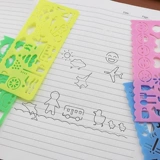Креативные канцтовары, линейка, шаблон, комплект для школьников, Южная Корея, подарок на день рождения, оптовые продажи