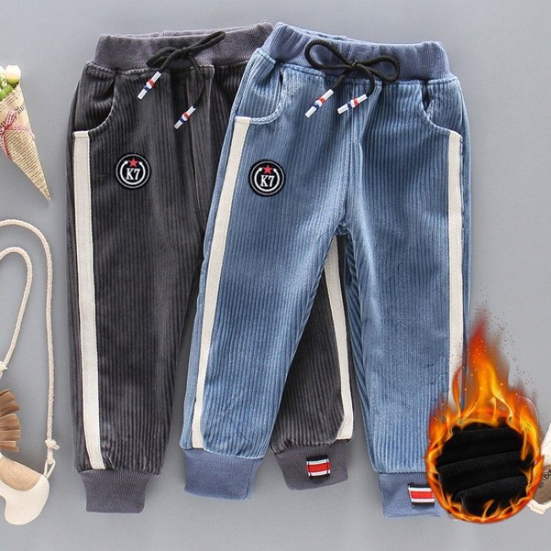 男の子の春のパンツ新しい外国の空気子供の秋と冬の韓国版コーデュロイワンピースベルベットプラスベルベットのズボン潮 Usd 16 51 Janpantobuy Com