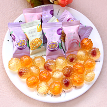 Burst pulp flow soft mixed fruit sandwich qqqsugar 500g about 100 knots wedding happy sugar fruit Net red snacks bulk