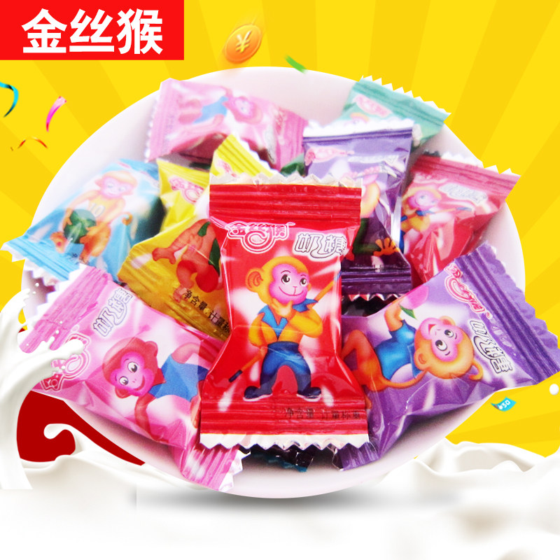 Golden Monkey Milk Soft sugar 500g About 140 Wedding Joy Candy Wedding Candy Nostalgia Casual Little Food Bulk