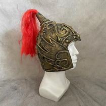 Costume adult children general headdress Zhao Yun Erlang Shen Yue Fei performance helmet hat latex ornaments toy