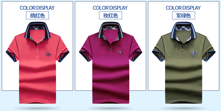 Mùa hè áo thun cotton ngắn tay kẻ sọc nam ve áo cotton mỏng co giãn nam kinh doanh POLO áo sơ mi nam tay ngắn ao polo