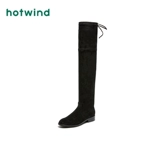 [Taobao] HotWind/Hot Wind Over -Knee Boots Женские длинные ботинки универсальные новые сапоги на зимних лошадях Сексуальные нижние ботинки