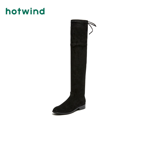 [Taobao] HotWind/Hot Wind Over -Knee Boots Женские длинные ботинки универсальные новые сапоги на зимних лошадях Сексуальные нижние ботинки