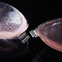 Swimming hot spring waterproof small chest thickened invisible bra Bride photo wedding dress with silicone chest stickers Female breast stickers transparent