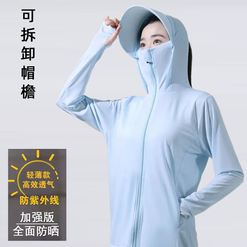 Ice Silk Sun Protection Clothing for Women, Summer 2026 New Thin Style, Uv Protection Jacket, Versatile, Breathable, Cycling Sun Protection Cardigan