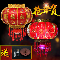  Rotating red lantern Balcony light Housewarming chandelier led balcony New Year wedding Festive colorful Spring Festival horse lantern