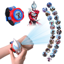Children Altman deformation toy robot Spider-Man steel projection watch men and women electronic transformation watch