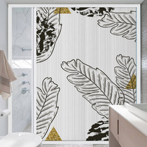 Yuxiao dry and wet separation waterproof and mildew-proof bathroom sliding door partition folding door bathroom shower room bathroom door curtain