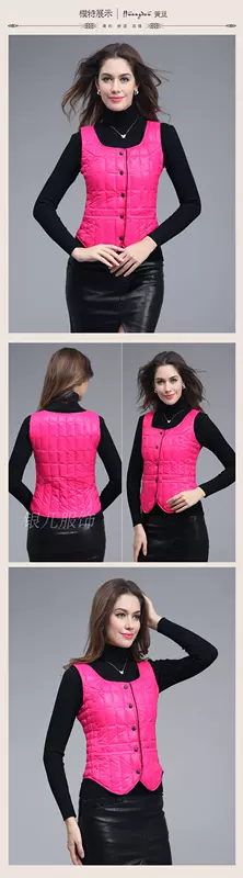 2017 mùa đông mới cơ thể phụ nữ định hình phần mỏng xuống vest rắn màu đơn giản xuống vest vest vest cắt vai - Áo thể thao áo phông thể thao nam