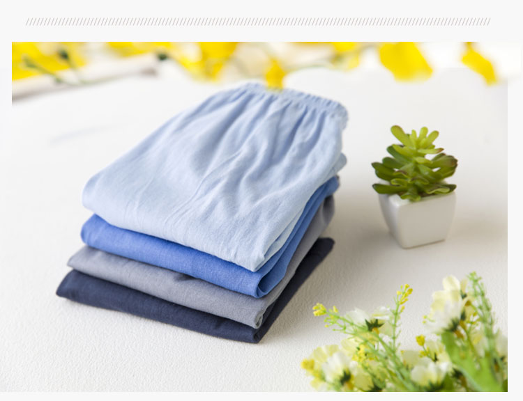 Quần lót cotton trung niên và cũ bốn góc đồ lót cotton cao eo nam quần lớn đầu lớn quần mỏng mỏng quần short bố quần xì nam độc lạ