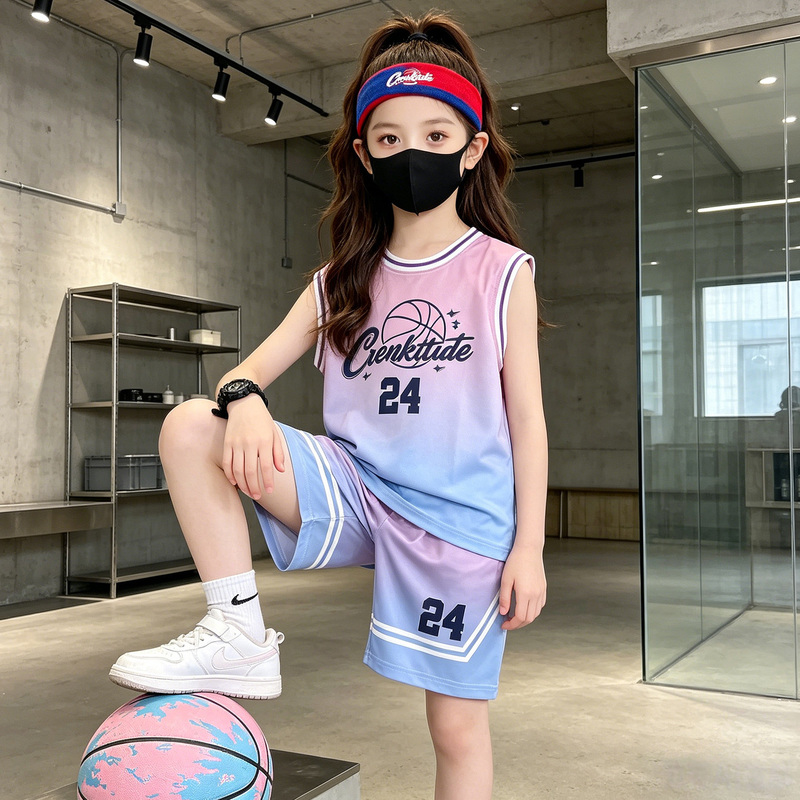 Sleeveless Suits for Boys and Girls, Kidsren's Summer Thin Professional Basketball Uniforms, Big Kidsren's Summer Sports Vests, Quick-Drying Jerseys Sleeveless Suits for Boys and Girls, Kidsren's Summer Thin Professional Basketball Uniforms, Big Kidsren's Summer Sports Vests, Quick-Drying Jerseys