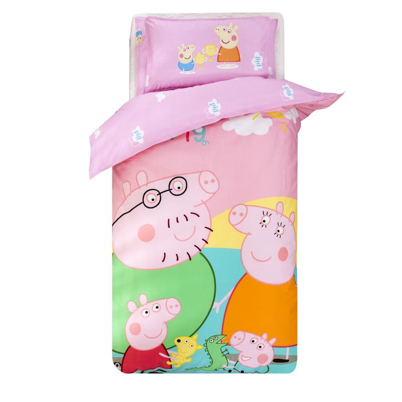 Children's kindergarten quilt three-piece cotton 100% cotton removable core six-piece set 1 2m meter winter bed