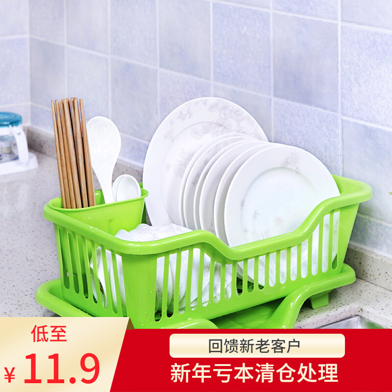 Kitchen drain bowl rack dripping water drying dishes, cupboards, chopsticks, dishes, tableware, storage, basket, plastic, chopsticks, storage shelves