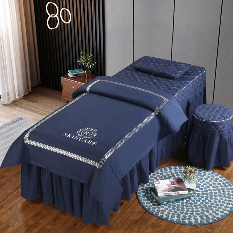 Beauty Bed Cover four pieces Eurostyle Minima Universal Beauty Salon Bed Cover Price Massage Bed Cover Four Pieces of bed linen
