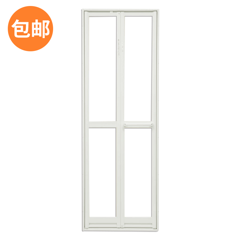 Japan imported Sanxie bathroom door bathroom waterproof push-pull semi-permeable safety plexiglass aluminum alloy folding door