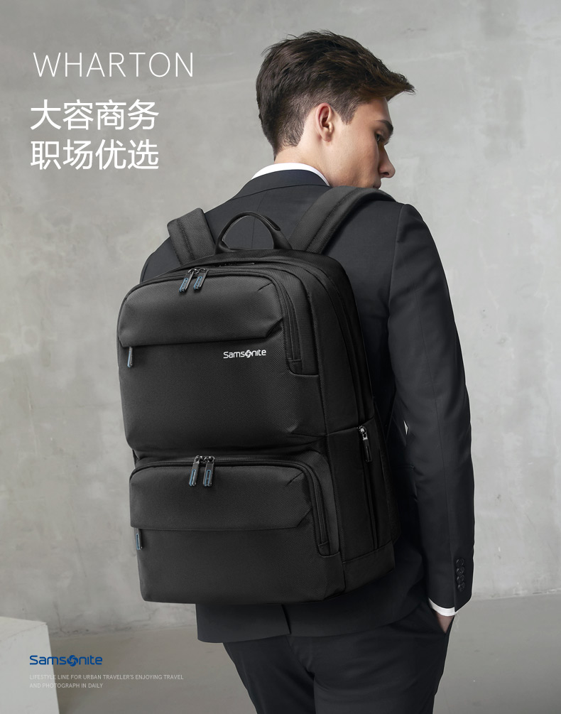 21日0点开始限1小时 Samsonite 新秀丽 男式大容量双肩背包 15寸 36B*012 ￥239包邮（需50元定金）