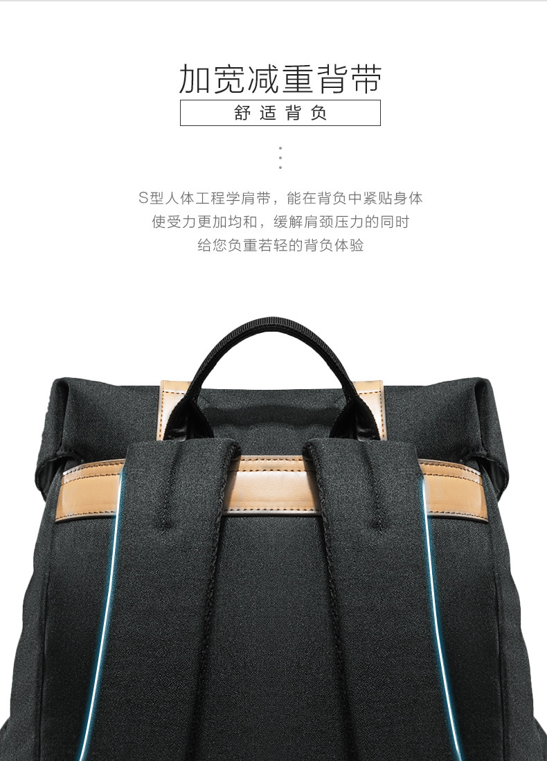 新秀丽 Samsonite 男女防泼水 都市休闲双肩包 图6