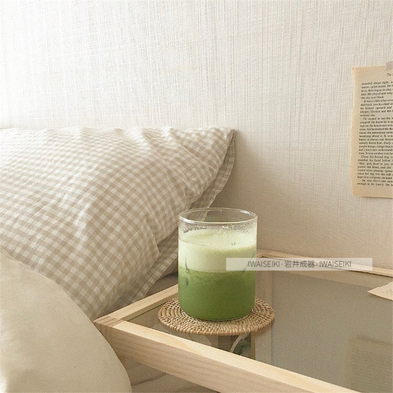 Ondo with Korea ins classic heat-resistant transparent straight coffee glass milk yogurt cup soda cup