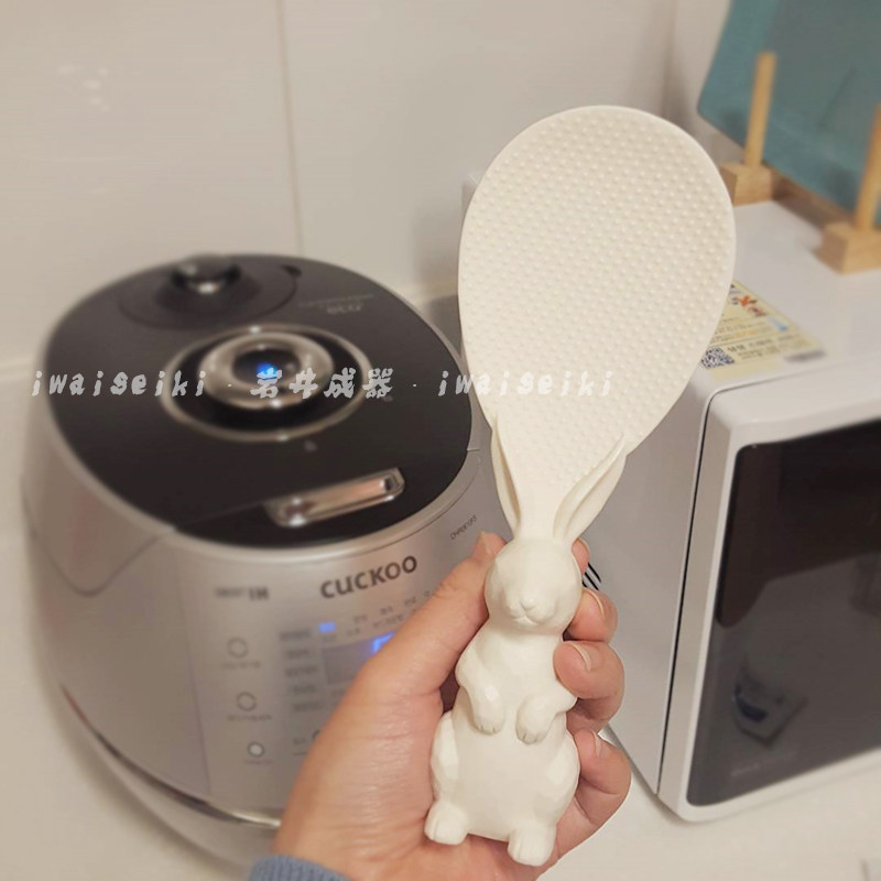 Japanese Francfranc bunny rice spoon Standing cute Peter rabbit non-stick rice spatula gift ornament