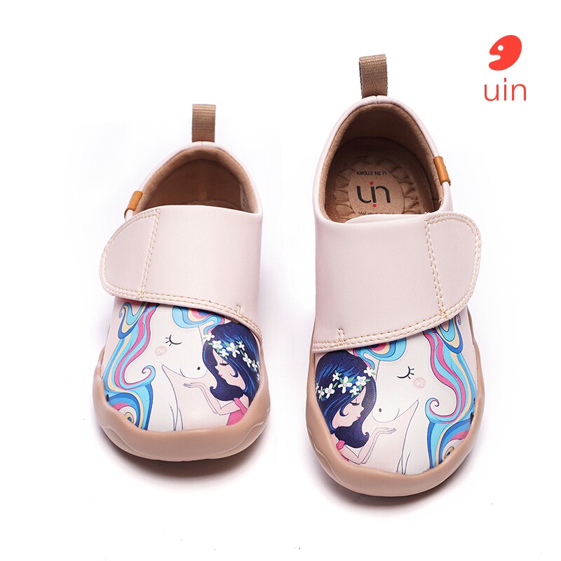 uin painted travel shoes Toledo 1 casual children's shoes men's and women's Velcro slip-on canvas shoes comfortable soft bottom