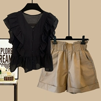 Черные хаки шорты