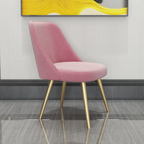 Nordic dining chair Light luxury home modern simple backrest Leisure desk chair ins net red chair Dressing chair Restaurant chair