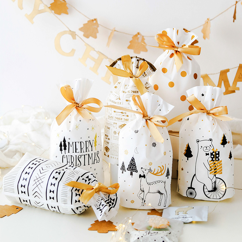 Candy Cookie Bag Snowflake Crisp Mouth Packed With Small Pastry Bunch Pocket Bungalow Candy Gift Nougat Cookie Bag