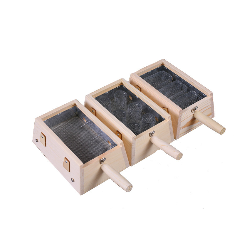 Aishang moxibustion solid wood 6-pillar moxibustion box wooden heightened six-hole 6-pillar moxibustion device gynecological warm moxibustion device household