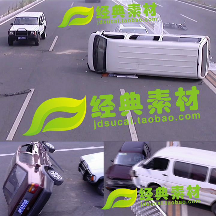 車禍交通事故車禍道路交通事故高清實拍影片素材