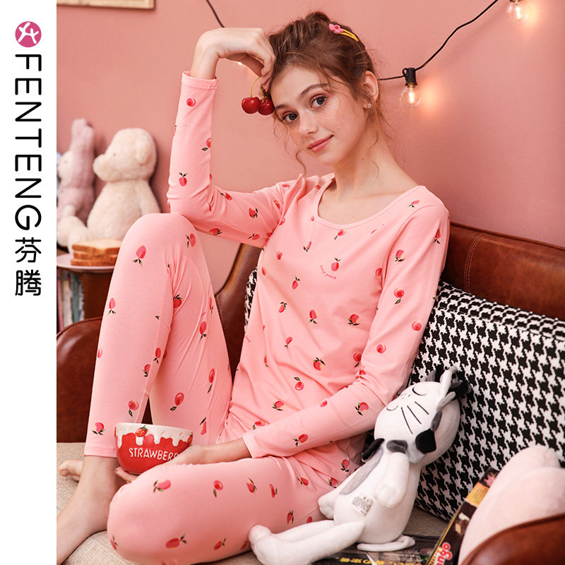 Finten Winter Fever Coat Women Pure Cotton Slim Fit Autumn Clothes Sanitary Pants Suit Large Size Beauty Body Workout Base Cotton Sweatshirt