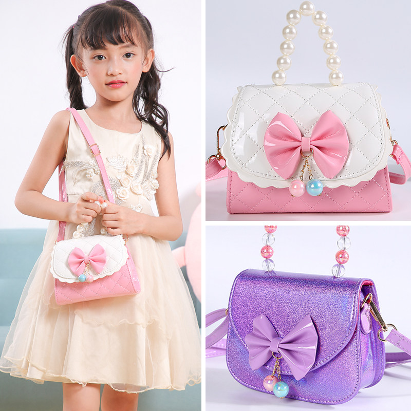 Net Red Children's Bag Girls Messenger Bag Fashion Princess Bag Cute Cartoon One Shoulder Handheld Little Girl Bag Tide