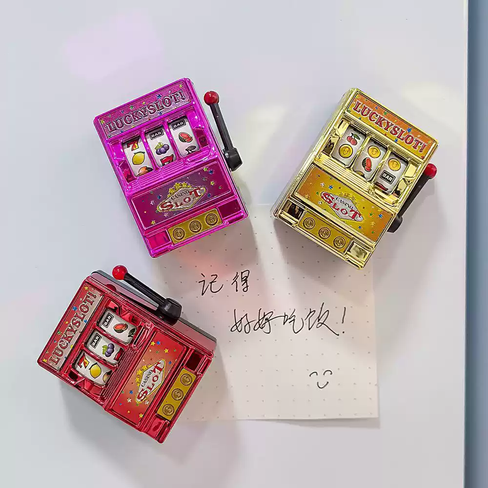 澳門冰箱貼水果機老虎機幸運777搖獎機旅紀念品創意禮品送禮