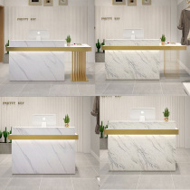 Clothing store Bar counter cashier shop Beauty salon Small front desk reception desk counter European simple imitation marble