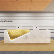 Simple modern custom cashier corner clothing beauty salon Barber shop Training company reception desk Bar counter