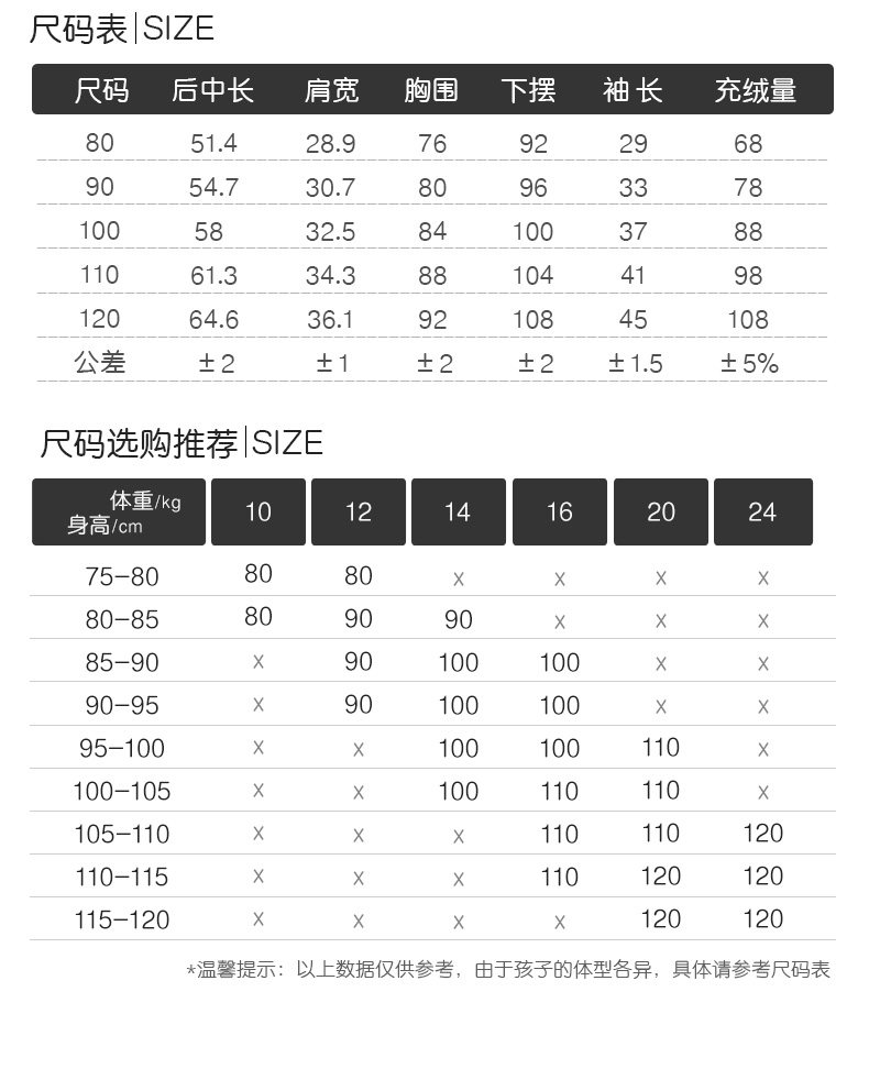 高梵 儿童 过膝长款羽绒服 95白鸭绒 A类品质 图3