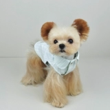 Одежда для домашних животных Little Sweet Porridge, оригинальная осенняя джинсовая рубашка на кнопках, куртка, одежда на ходу, йоркширский мальтийский язык