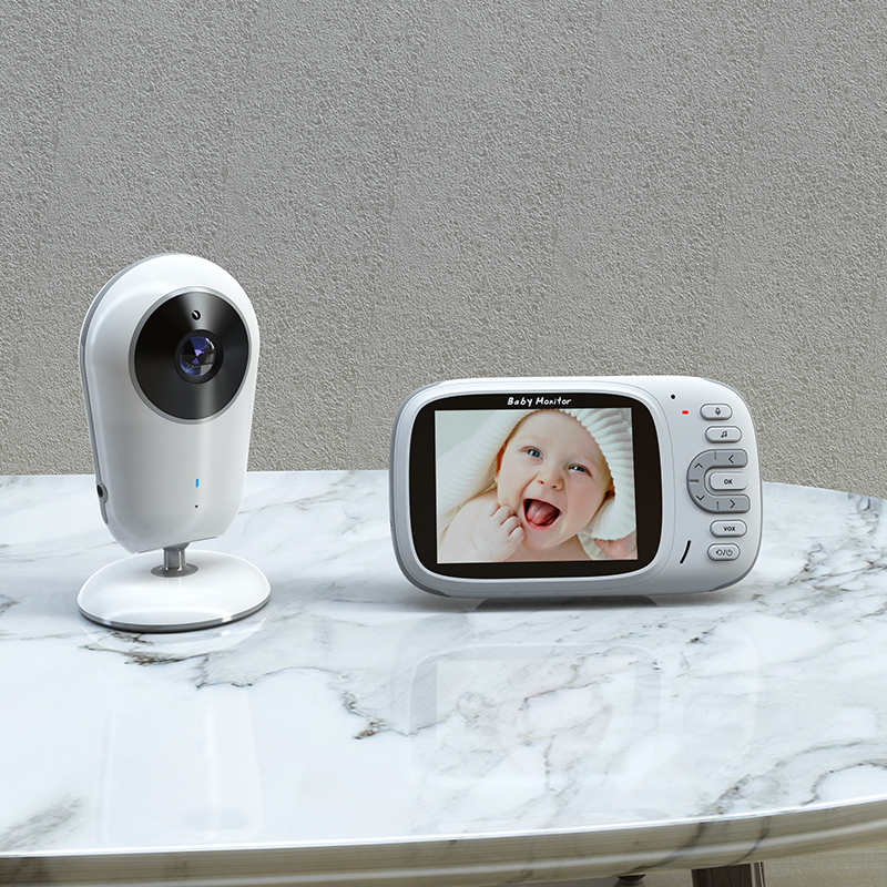 VB609 wireless baby care device 2 4G digital wireless baby monitor 3 2 inch screen visual talkback-Taobao