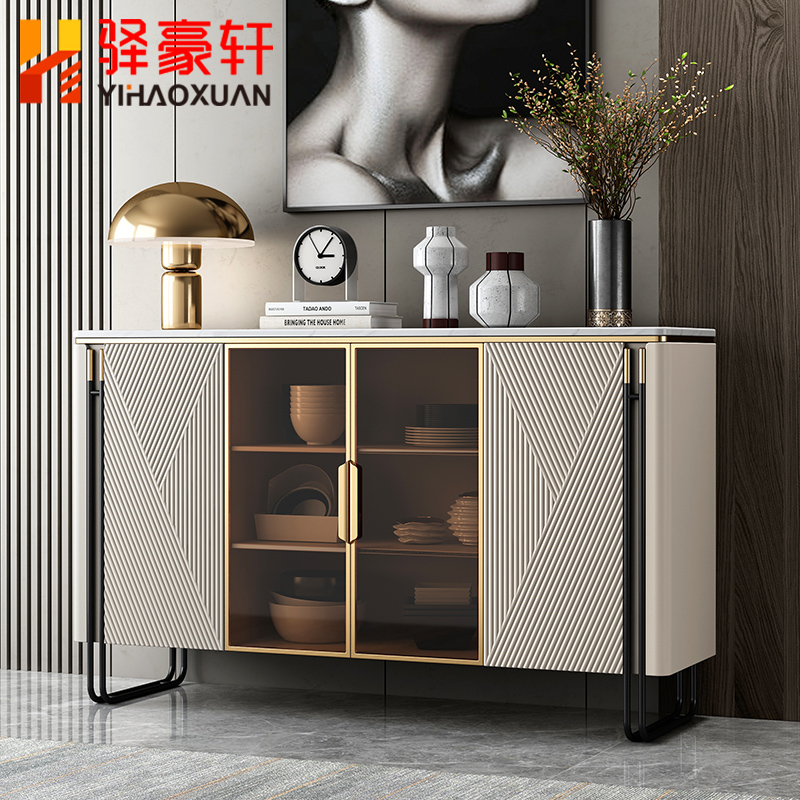 Ideostyle entrance to the family The light and luxurious dining cabinet minimalist modern living room leaning against wall decoration partition cabinet glass storage cabinet