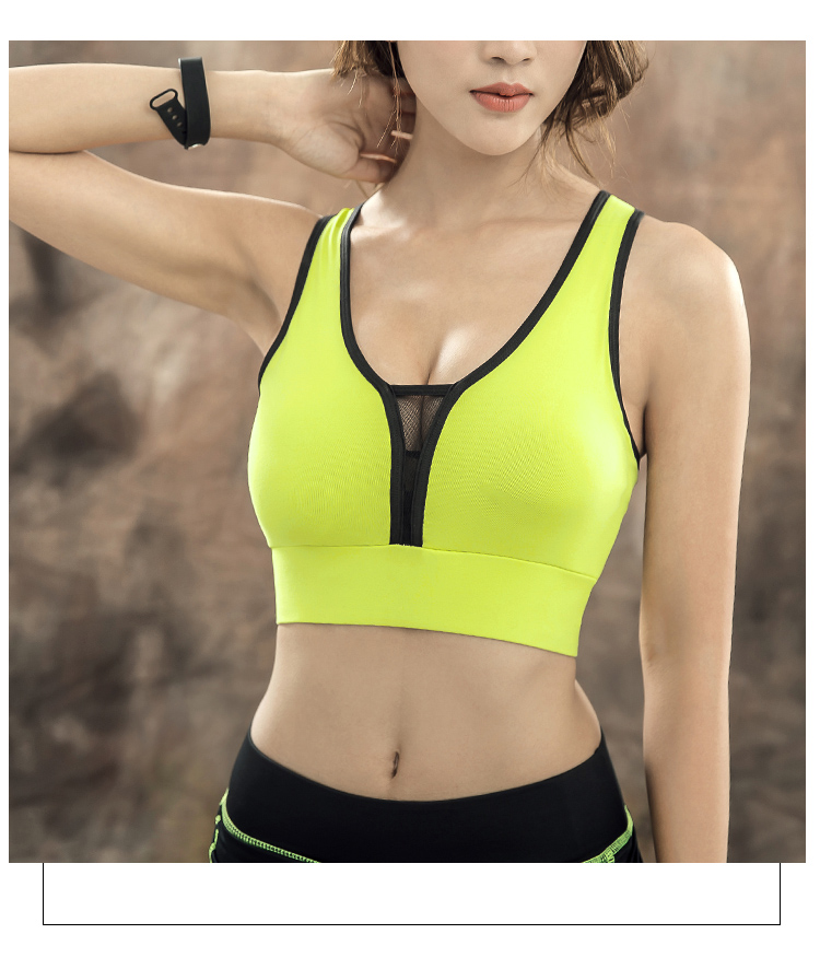 Bốn cấp sốc- bằng chứng và nhanh chóng- sấy thể thao chạy đồ lót phụ nữ vest- phong cách thu thập vẻ đẹp trở lại chuyên nghiệp yoga áo ngực tập thể dục bra tập gym