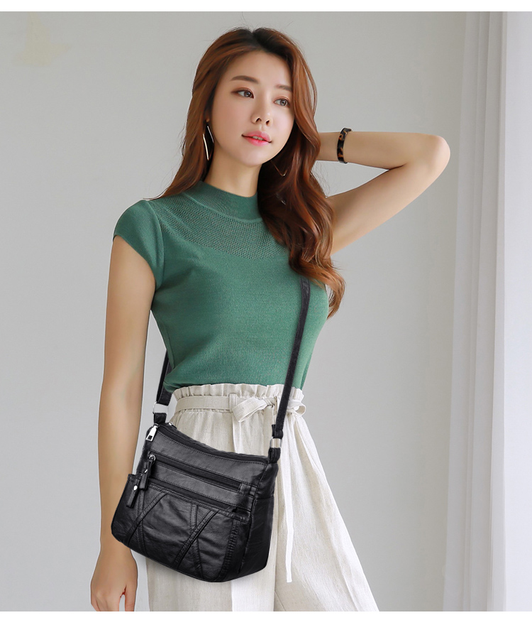 Túi xách nữ trung niên 2019 mới thủy triều mẹ dung tích lớn da mềm mại không khí hoang dã trung niên vai cũ gói chéo - Túi xách nữ túi nữ hàng hiệu