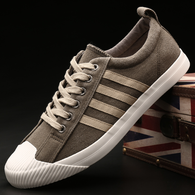 GreyWarrior  Men's Shoes 2021 new pattern spring Fashion shoes male canvas shoe Korean version Versatile trend Casual shoes spring and autumn skate shoes
