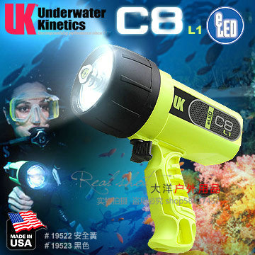 US UK C8 eLED diving light handheld diving flashlight with high brightness diving