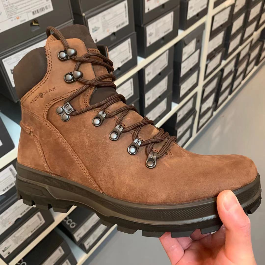ECCO 爱步 Rugged Track 工装踪迹 Hydromax防泼水 男式高帮徒步鞋 40码 3.5折.05 海淘转运到手约￥656