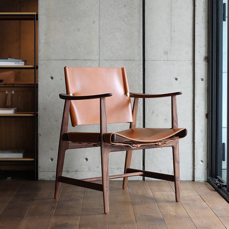 Danish Imported Carl Hansen&Søn Designer Saddle Leather Chair Dining Chair Accessible Luxury Ash Wood Backrest Chair Danish Imported Carl Hansen&Søn Designer Saddle Leather Chair Dining Chair Accessible Luxury Ash Wood Backrest Chair