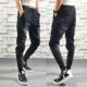 Mùa đông dày quần denim nam giản dị tinh thần đôi chân Slim Phiên bản Hàn Quốc của xu hướng quần harem bút chì skinny jeans nam