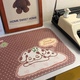 Onionion*Nio Good Luck Puppy Polka Dot Simple Desk Mat Pu Leather Office Desk Student Dormitory Desktop