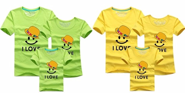 Quần áo bố mẹ cho bé hè 2018 mới cotton ba người phù hợp với gia đình hè đầy đủ ba áo thun ngắn tay quần áo gia đình